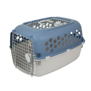 Double Door Dog Kennel with Top Opening, Multicolor, 24 in