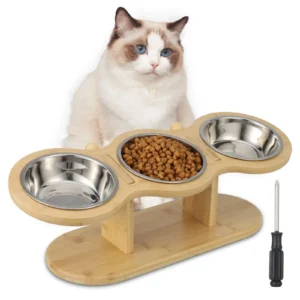 3 Stainless Steel Bowls for Cats Puppy Small Dogs Feeder