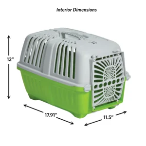 Spree Travel Pet Carrier, Green | Hard-Sided Pet